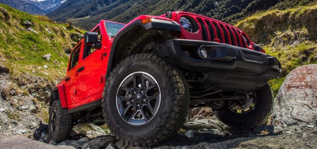 Jeep wrangler red color
